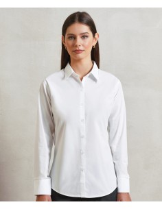 P-PR307-Chemise à manches longues en popeline Supreme Femme 2